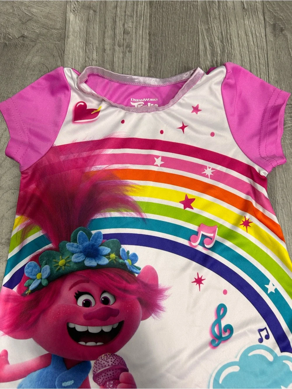 Dream Works Trolls World Tour Girls Nightgown Pajama 4